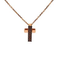 Halskette Baraka Herr in Rosègold Diamante Black 0.43 Ct BARAKA0043 - BARAKA0043